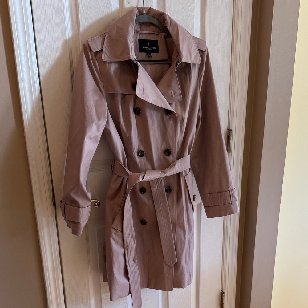 London Fog Doublebreasted Trench Coat